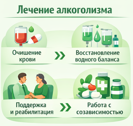 лечение алкоголизма в Козьмодемьянске этапы